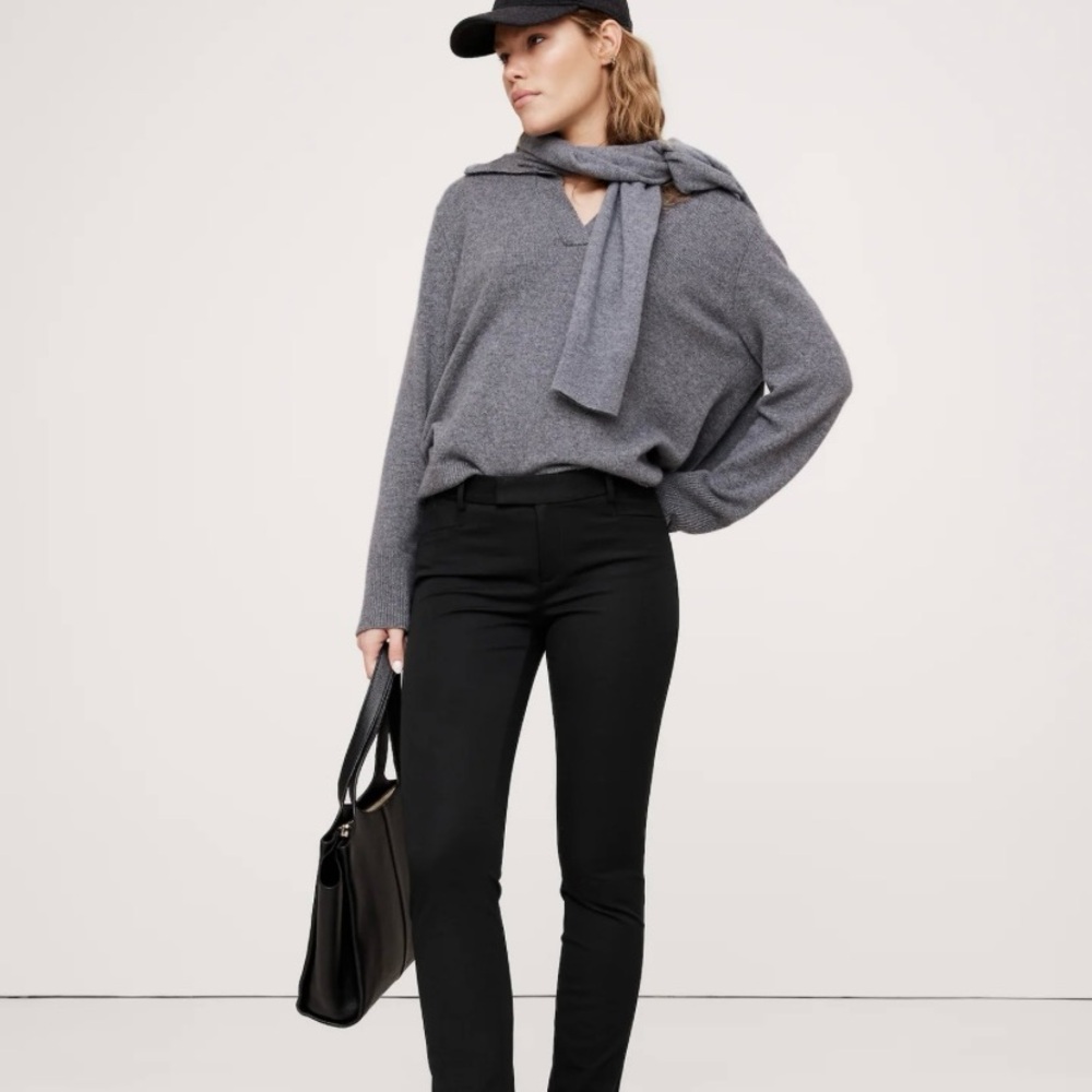 Banana Republic - the classic Sloan Skinny ankle length pant - heathered grey